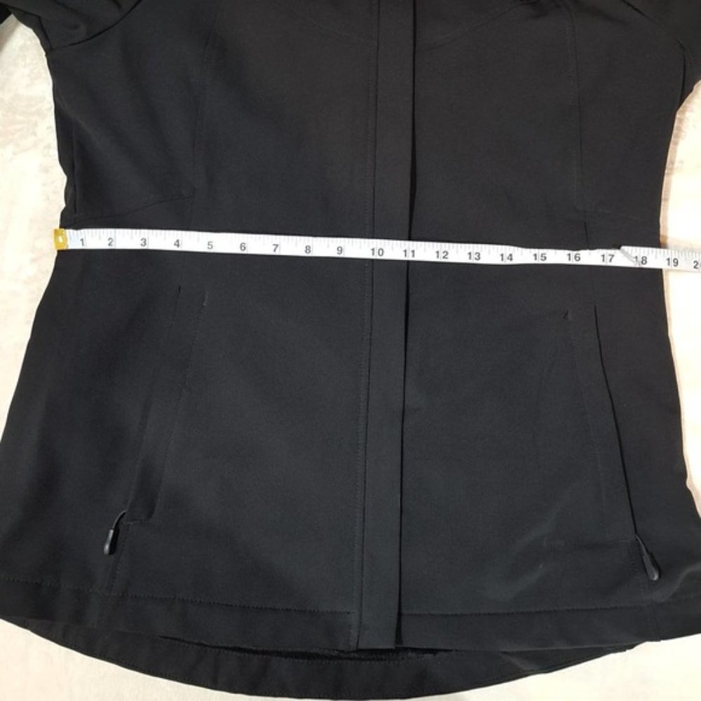 BLACK Softshell Jacket with Fuzzy Lining - Size Large - Picture 5 of 11